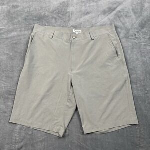 Peter Millar Shackleford Performance Hybrid Shorts Mens 34 Grey Golf Preppy